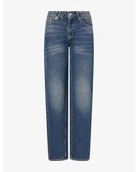 Peachy Den - Joan Wide-Leg Denim Jeans - Lyst