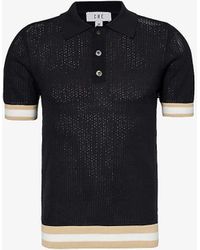CHE - Quinn Stripe-trimmed Cotton-knit Polo Shirt X - Lyst