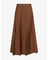 Max Mara - Radzmir Flared Woven Maxi Skirt - Lyst