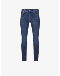 7 For All Mankind - Roxanne Slim-Fit Mid-Rise Stretch Denim Jeans - Lyst