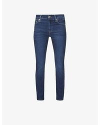 7 For All Mankind - Roxanne Slim-Fit Mid-Rise Stretch Denim Jeans - Lyst
