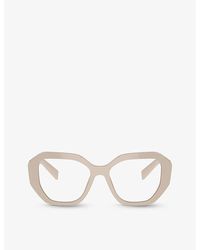Prada - Pr A07v Irregular-frame Acetate Optical Glasses - Lyst