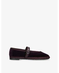 Flabelus - Pierre Velvet Ballet Flats - Lyst
