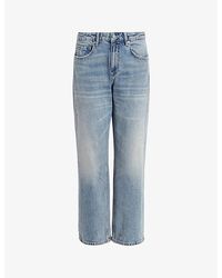 AllSaints - Ida Straight-leg Mid-rise Stretch Organic-cotton Jeans - Lyst