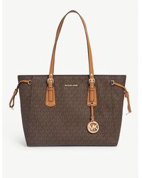 MICHAEL Michael Kors - Voyager Coated Canvas Tote - Lyst