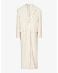 Magda Butrym - Padded-shoulder Single-breasted Woven Coat - Lyst