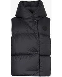 Canada Goose - Hooded Logo-patch Shell-down Gilet - Lyst