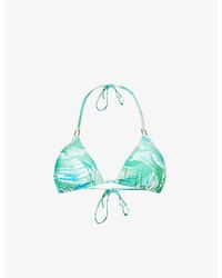 Melissa Odabash - Cancun Graphic-pattern Bikini Top - Lyst