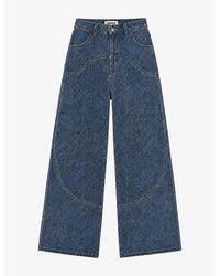 OMNES - Zola Barrel-Leg Cotton Denim Jeans - Lyst