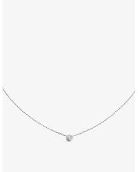 Cartier - D'Amour Small 18Ct- And 0.09Ct Diamond Necklace - Lyst