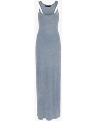 Y. Project - Invisible-strap Slim-fit Cotton-jersey Maxi Dress - Lyst