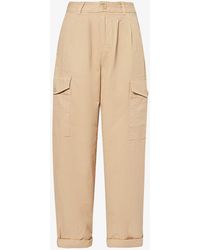 Carhartt - Collins Tapered-leg Mid-rise Organic-cotton Trousers - Lyst