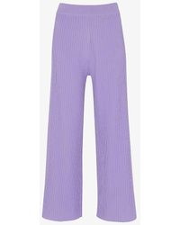 Whistles - Wide-leg High-rise Recycled Polyester-blend Trouser - Lyst