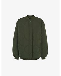 Whistles - Ida Short Diamond-Quilted Coat - Lyst