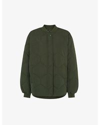 Whistles - Ida Short Diamond-Quilted Coat - Lyst