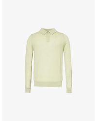 Paul Smith - Long-Sleeve Relaxed-Fit Merino-Wool Polo Jumper - Lyst