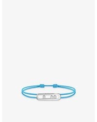 Messika - Care(S) 18Ct And 0.09Ct Diamond Cord Bracelet - Lyst