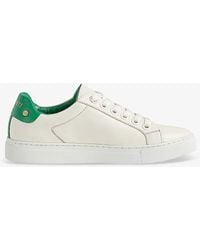 LK Bennett - Signature Stud-embellished Low-top Leather Trainers - Lyst