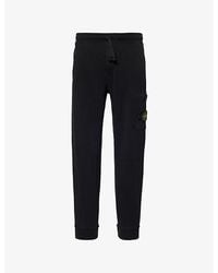 Stone Island - Brand-Badge Tapered-Leg Regular-Fit Cotton-Jersey Jogging Bottoms - Lyst