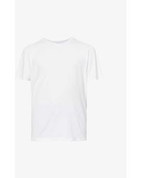 PAIGE - Cash Crewneck Cotton-blend T-shirt - Lyst