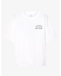 AllSaints - Echo Archival Brand-Print Cotton-Jersey T-Shirt - Lyst