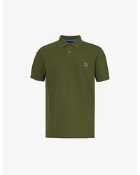 PS by Paul Smith - Zebra-embroidered Cotton-piqué Polo Shirt - Lyst