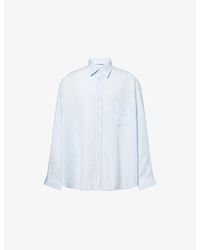 Acne Studios - Soffia Pinstripe Woven Shirt - Lyst