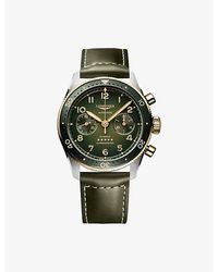 Longines - L3.821.5.53.2 Spirit Flyback Chronograph Ceramic Bezel Stainless-Steel Automatic Watch - Lyst