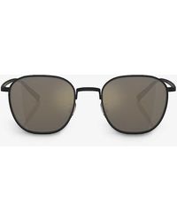 Oliver Peoples - Ov1329st Rynn Square-frame Titanium Sunglasses - Lyst