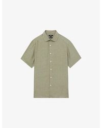 Reiss - Holiday Short-Sleeved Linen Shirt - Lyst