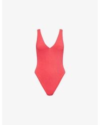 Seafolly - Sea Dive V-Neck Swimsuit - Lyst