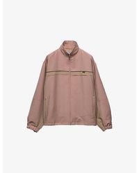 Prada - Contrast-Panel Oversized-Fit Wool Jacket - Lyst
