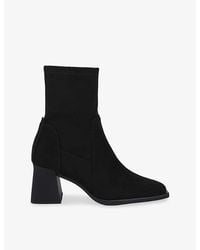 Steve Madden - Hover Faux-Suede Heeled Ankle Boots - Lyst