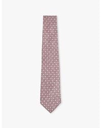 Reiss - Cavoli Medallion-Print Silk Tie - Lyst