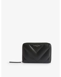 Claudie Pierlot - Answer Logo-embossed Quilted-leather Wallet - Lyst