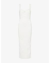 Hervé Léger - The Alessia Cut-Out Stretch-Knitted Midi Gown - Lyst