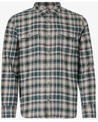 PAIGE - Everet Plaid Relaxed-fit Cotton-blend Shirt X - Lyst