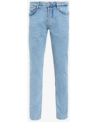 AllSaints - Rex Straight-leg Slim-fit Stretch-denim Jeans - Lyst
