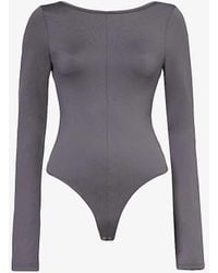 Agolde - Paulette Slim-fit Stretch-recycled Polyester Bodysuit - Lyst