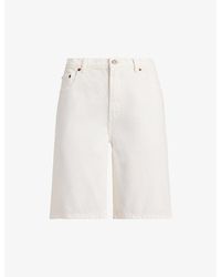 Polo Ralph Lauren - Long Mid-Rise Denim Shorts - Lyst