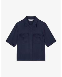 LK Bennett - Luna Patch-pocket Woven Shirt - Lyst