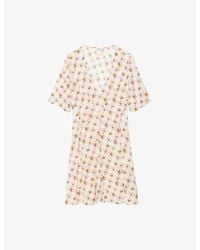 Zadig & Voltaire - Rodalas Floral-Print Woven Mini Dress - Lyst