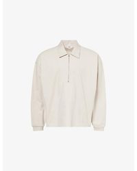 Agolde - Darius Funnel-Neck Cotton Polo Sweatshirt - Lyst