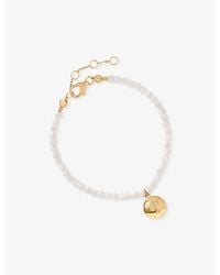 Astley Clarke - Tiny Star 18Ct- Plated Sterling- And Mother Of Pearl Locket Bracelet - Lyst