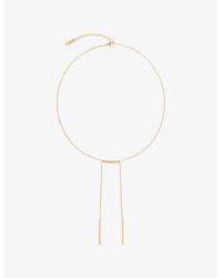 La Maison Du Couturier - Amadeus Gia Large Link 18Ct- Plated Brass Necklace - Lyst