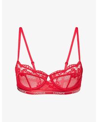 Lounge Underwear - Blossom Balcony Lace Bra - Lyst