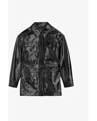 ted baker talia leather jacket