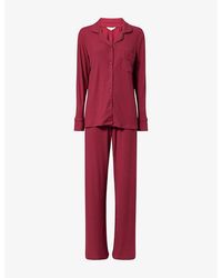 THE NAP CO - Stretch Ribbed Long-Sleeve Modal-Jersey Pyjama Set - Lyst