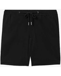 Reiss - Newmark Elasticated-waist Slim-fit Stretch-woven Shorts - Lyst