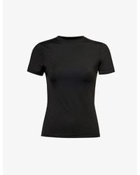 Lounge Underwear - Varsity Short-sleeve Stretch-woven T-shirt - Lyst
